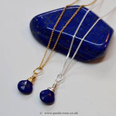 Lapis Lazuli pendant handmade crystal healing jewellery